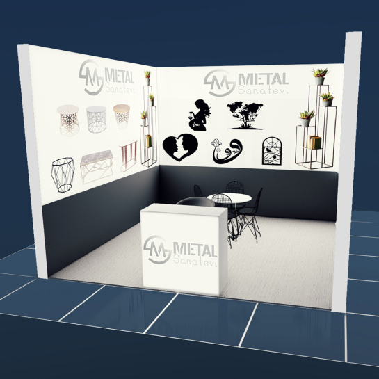 METAL SANAT EVİ MODÜLER STAND SİSTEMİ ÇALIŞMASI